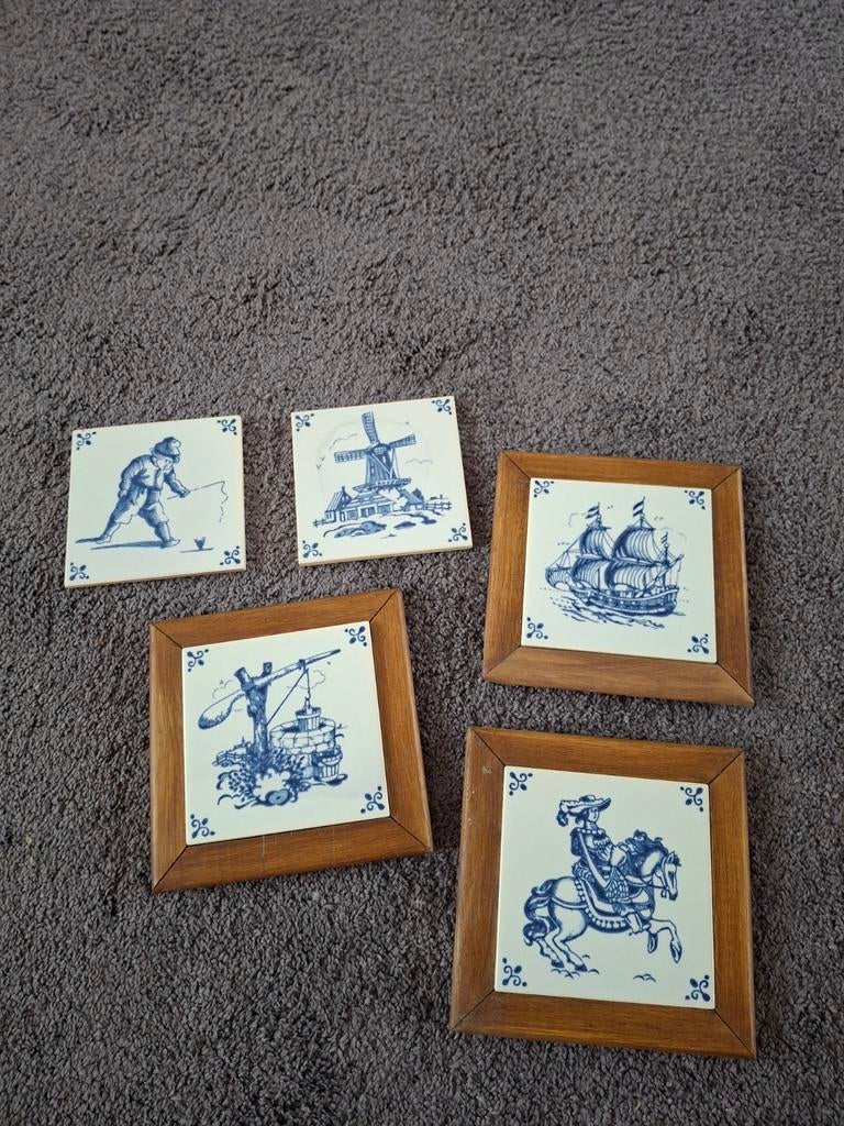 5 tegeltjes., Ophalen of Verzenden