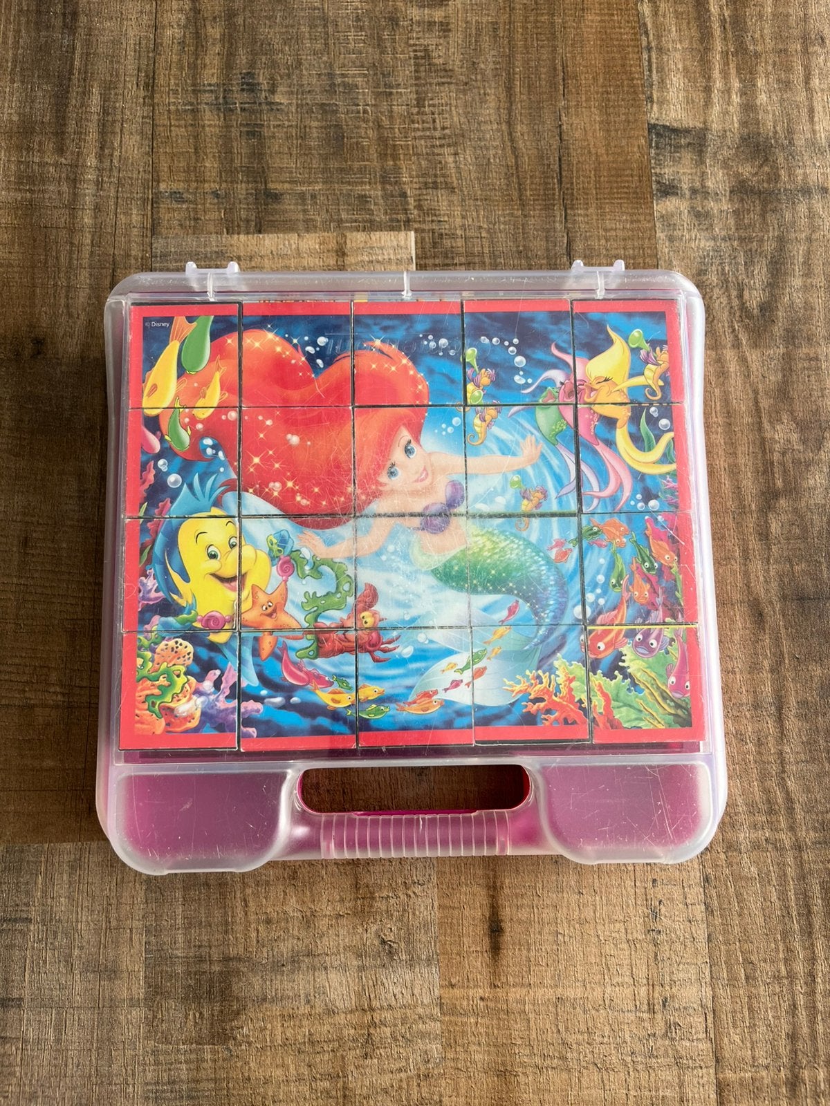 Puzzel kleine zeemeermin met blokken 6 verschillende puzzels, Ophalen of Verzenden, 500 t/m 1500 stukjes, Zo goed als nieuw