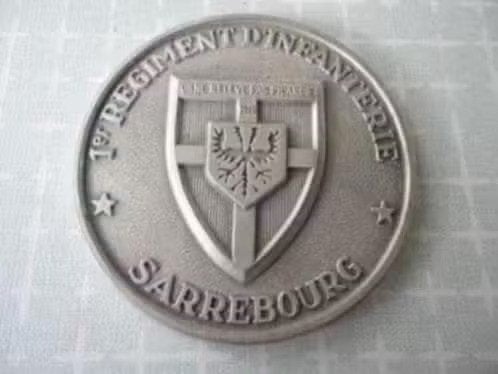 Franse zware medaille, 1e Regiment D'Infanterie Sarrebourg, Verzenden, Landmacht, Overige gebieden, Lintje, Medaille of Wings