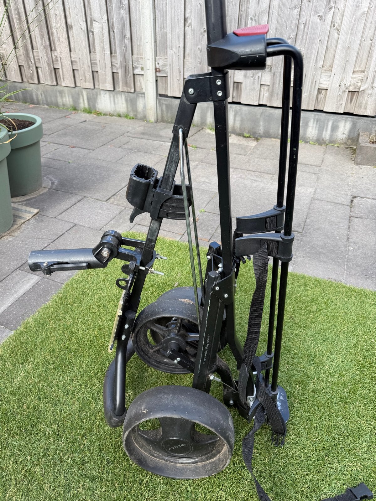 Klick-N-Go Golf trolley - Handige en stevige golftrolley, Ophalen, Gebruikt, Golfkar, Overige merken