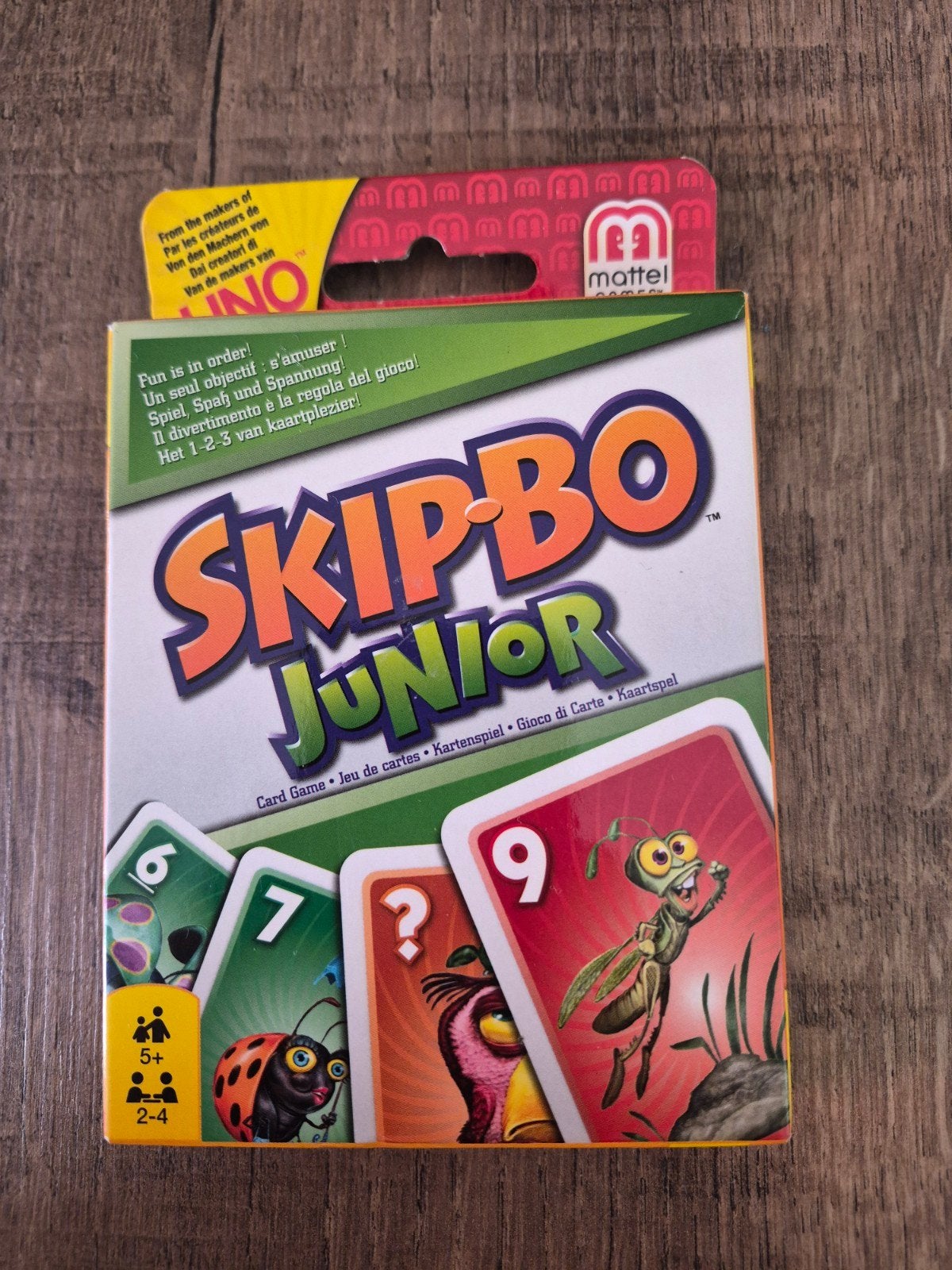 Skip-Bo Junior Kaartspel - Nieuwstaat, Een of twee spelers, Ophalen of Verzenden, Nieuw, Mattel Games