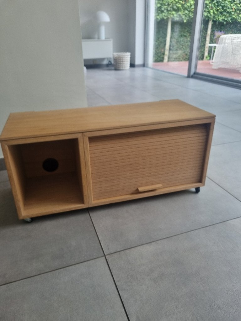 Northern Hifi kastje op wielen, Huis en Inrichting, Eikenhout, Zo goed als nieuw, Minder dan 100 cm, 25 tot 50 cm