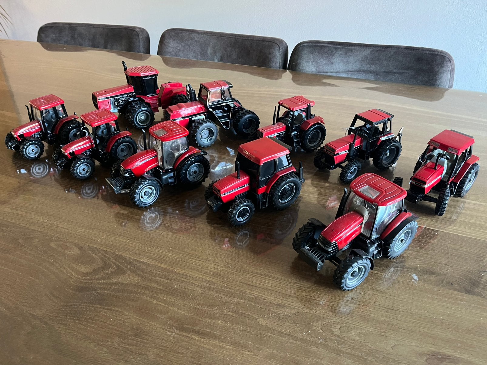 Partij Case International tractors Ertl 10 stuks, Ophalen of Verzenden, Zo goed als nieuw, Tractor of Landbouw, ERTL