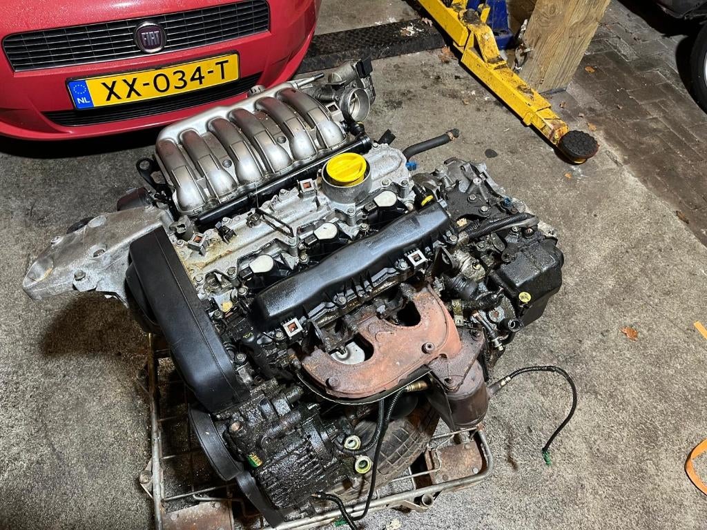 Renault Laguna II 3.0 V6 Motorblok + V-bak L7X731, Ophalen, Gebruikt, Renault