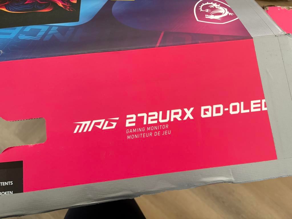 MSI MPG 272URX QD-OLED (mp220), Ophalen, MSI, In hoogte verstelbaar, Ultra HD (4K)