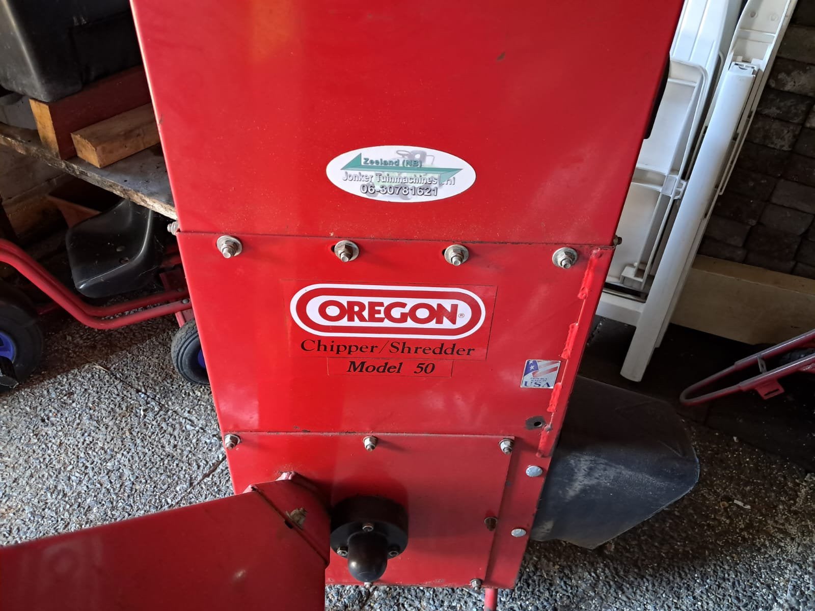 Oregon hakselaar met werk, Tuin en Terras, Hakselaars, Ophalen, Gebruikt, Benzine
