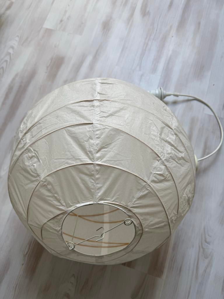 IKEA papieren lampenkap - wit, Huis en Inrichting, Lampen | Hanglampen, Ophalen of Verzenden, Gebruikt, Overige materialen, Minder dan 50 cm