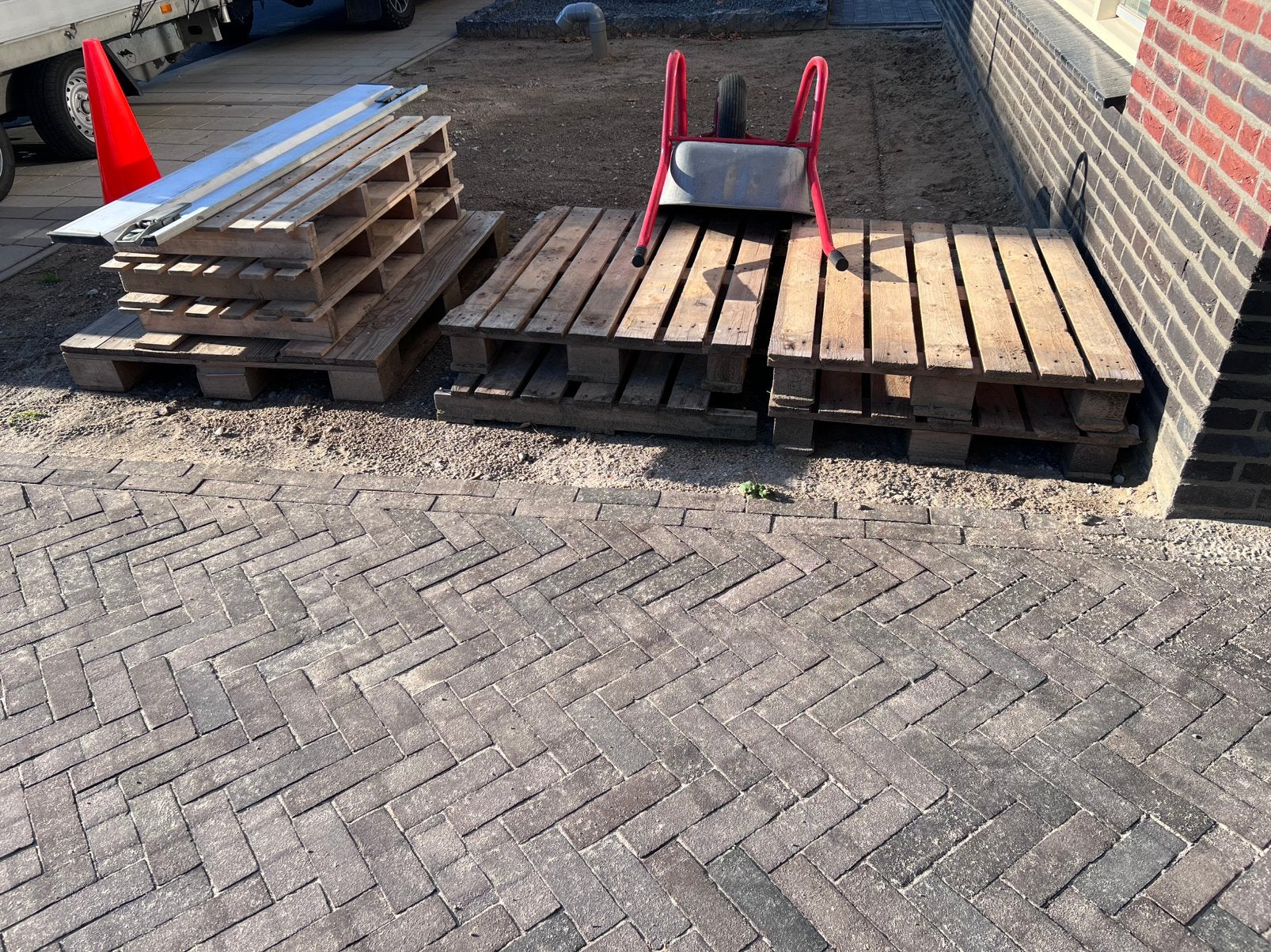 Pallets gratis ophalen, Ophalen, Gebruikt, Pallet