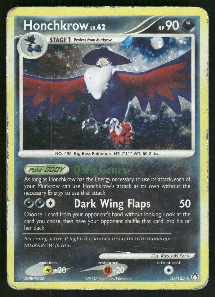 Honchkrow 10/123 - Mysterious Treasures (Fair), Verzenden, Gebruikt