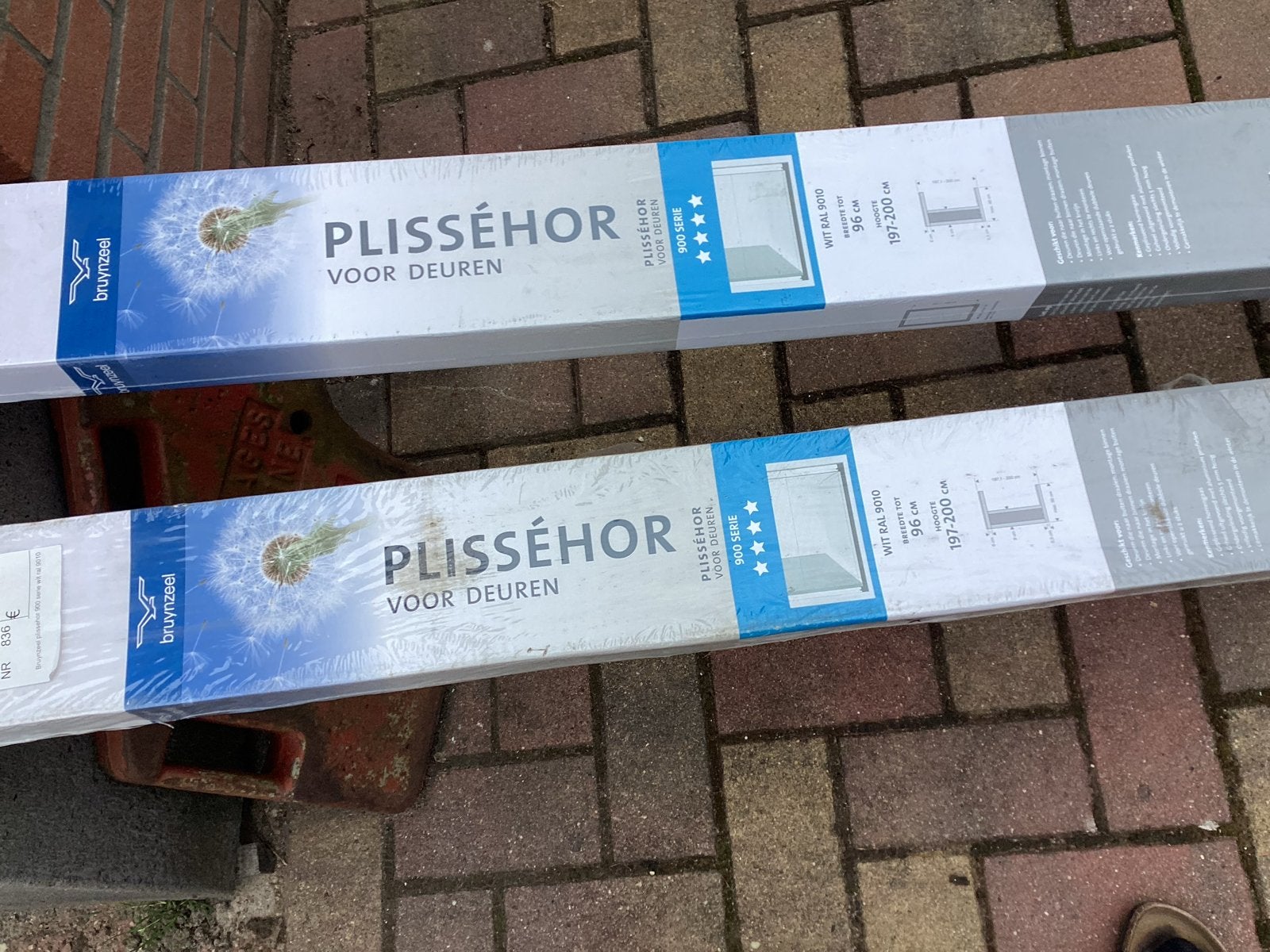 1 stuks Bruynzeel  Plisséhordeur 900 Serie Wit RAL 9010, Bruynzeel, Minder dan 80 cm, Xxxx, Hordeur