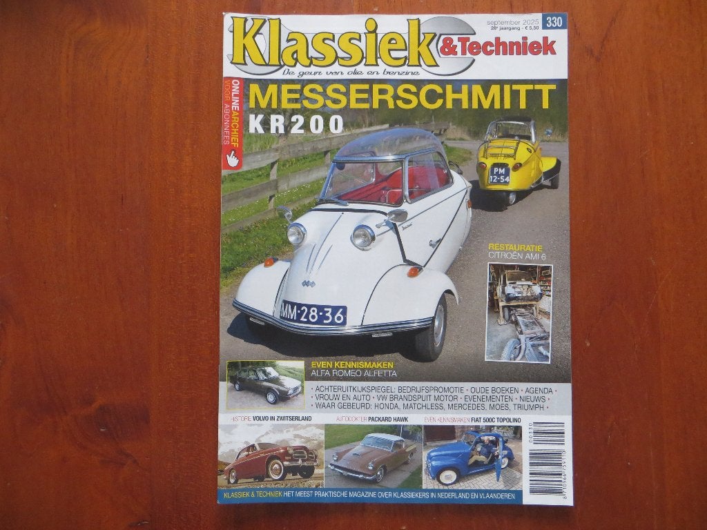 Klassiek & Techniek 330 Messerschmitt KR200, Alfa Alfetta, Ophalen of Verzenden, Nieuw, Alfa Romeo