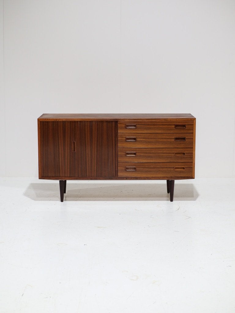 Dressoir Carlo Jensen Hundevad palissander Deens 1960s, Huis en Inrichting, Kasten | Dressoirs, Ophalen, -, -, Zo goed als nieuw