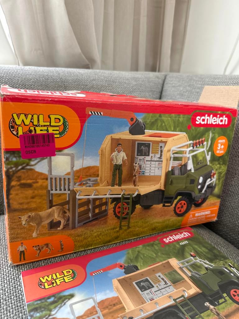 Als Nieuw Schleich Wild Life Avontuurlijke Truck, ., Nieuw, Ophalen of Verzenden, .