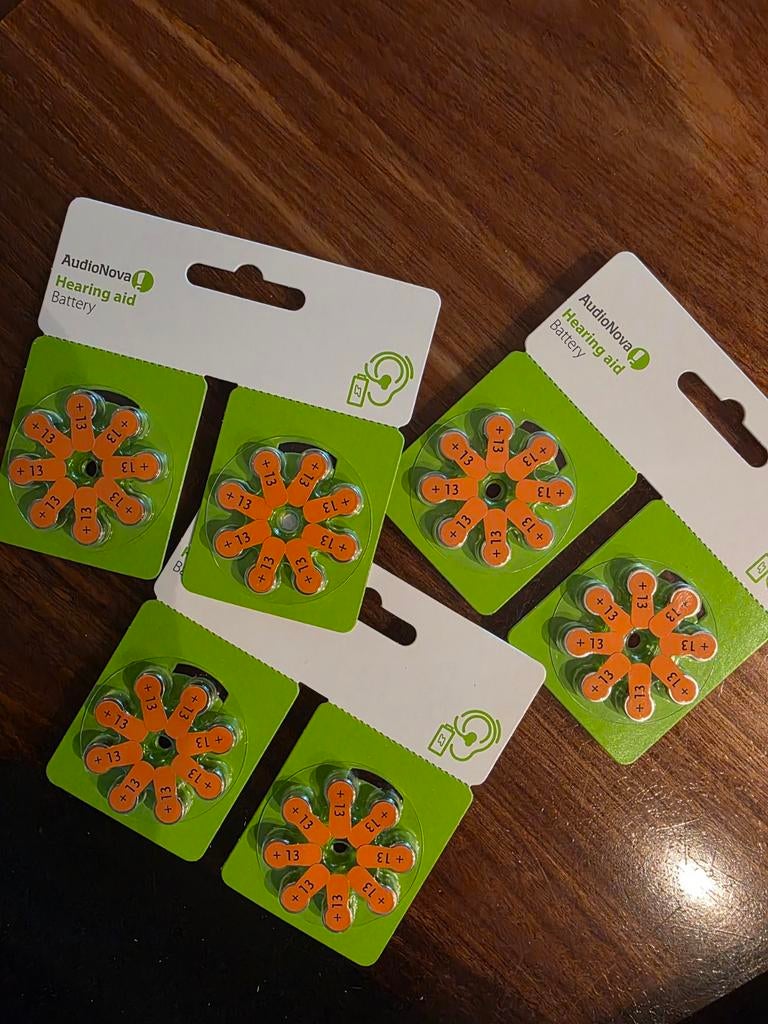 48 batterijen gehoortoestel oranje plus 13, Ophalen of Verzenden, Nieuw