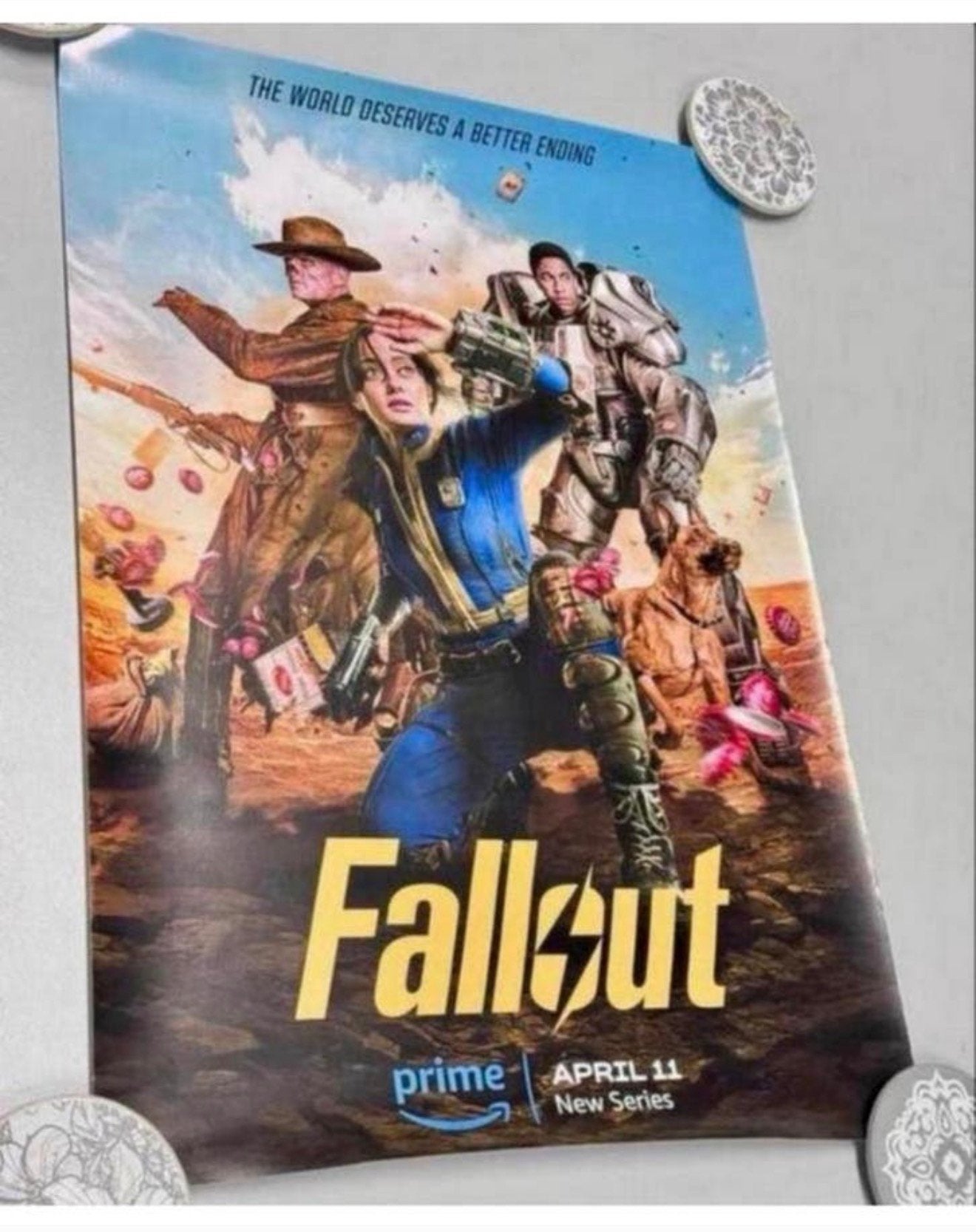 Nieuw Fallout poster - Prime video tv serie amazon 59x42cm, Poster, Nieuw, Ophalen of Verzenden, H