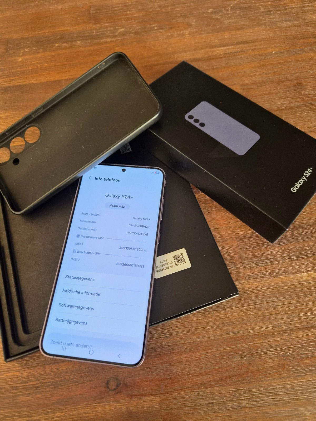Samsung Galaxy S24+ 256GB Cobalt Violet - Zo goed als nieuw, Overige modellen, Paars, Touchscreen, Ophalen of Verzenden