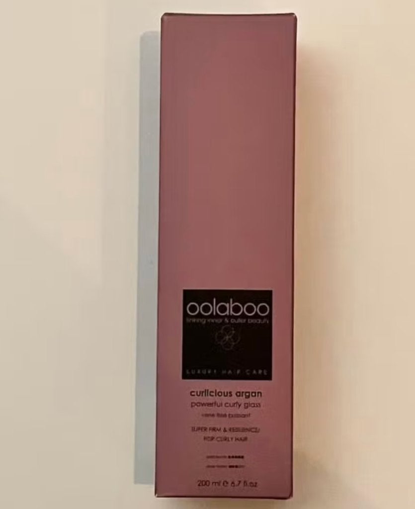 Oolaboo curlicious argan powerful curly glass 200 ml, Verzenden, Nieuw