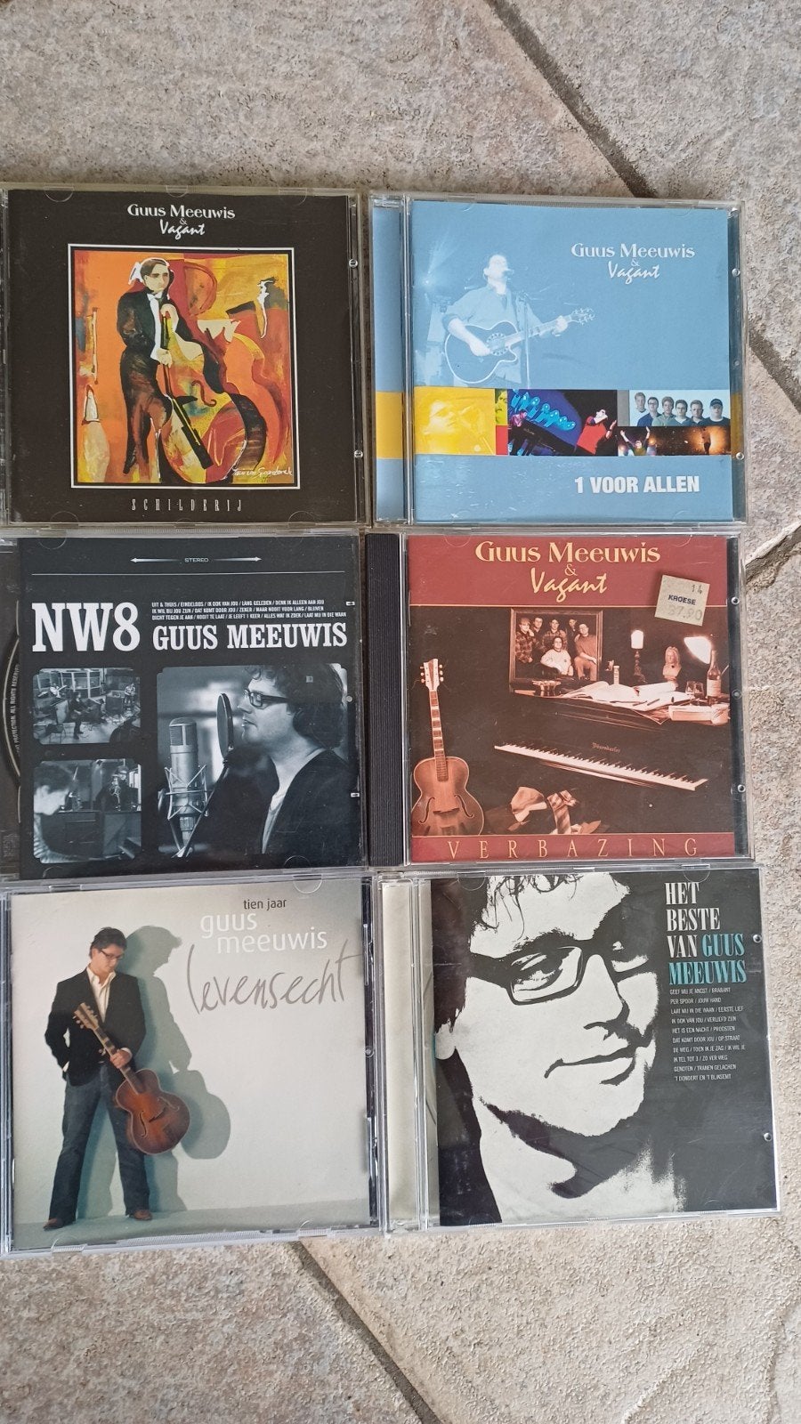 6 Guus Meeuwis CD's - Diverse albums en verzamelaar, Gebruikt, Boxset, Ophalen of Verzenden, Pop