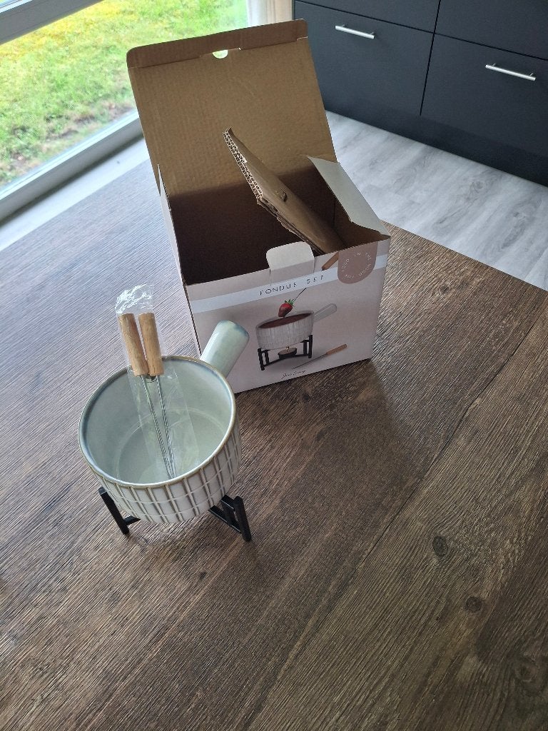 fondueset, Witgoed en Apparatuur, Fonduesets, Ophalen, Nieuw, Brander, Fondueset