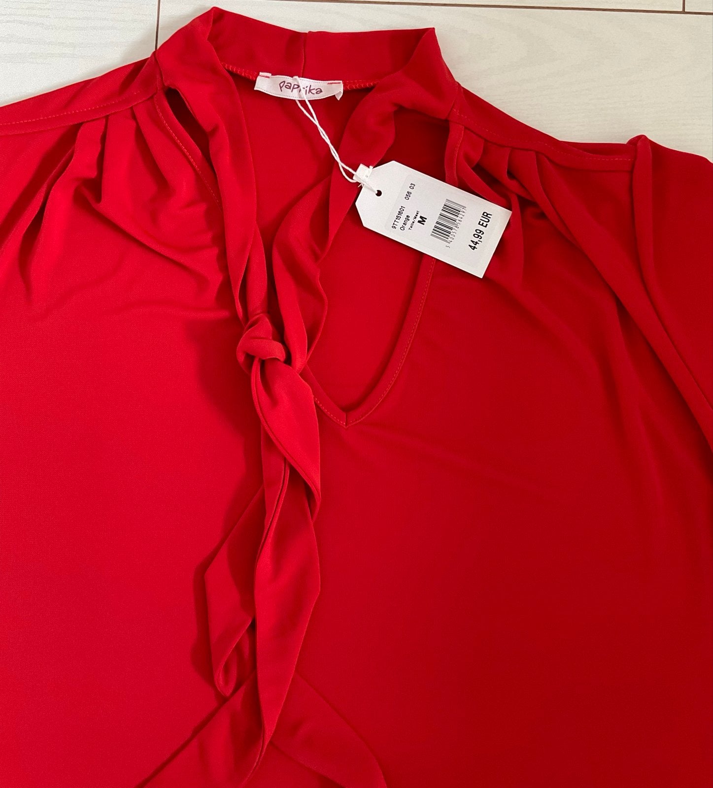 Nieuwe Paprika blouse maat M - Rood, Ophalen of Verzenden, Nieuw, Maat 38/40 (M), Rood