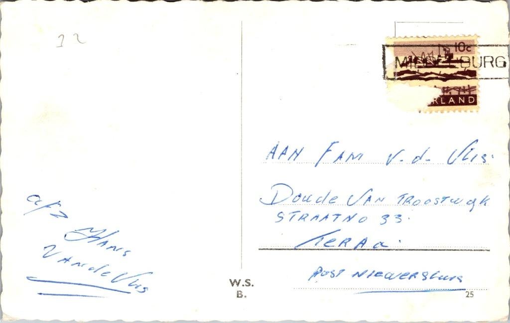 Groeten uit Breskens - 2 ansichtkaarten, Verzamelen, Ansichtkaarten | Nederland, Verzenden, 1960 tot 1980, Gelopen, Zeeland