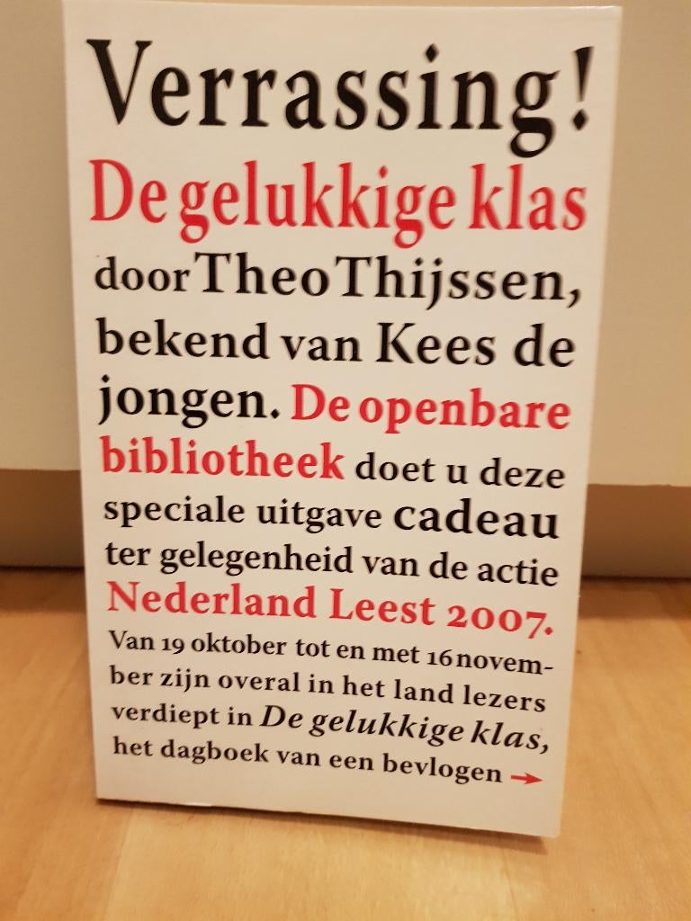 De gelukkige klas - Theo Thijssen, Ophalen of Verzenden, Zo goed als nieuw