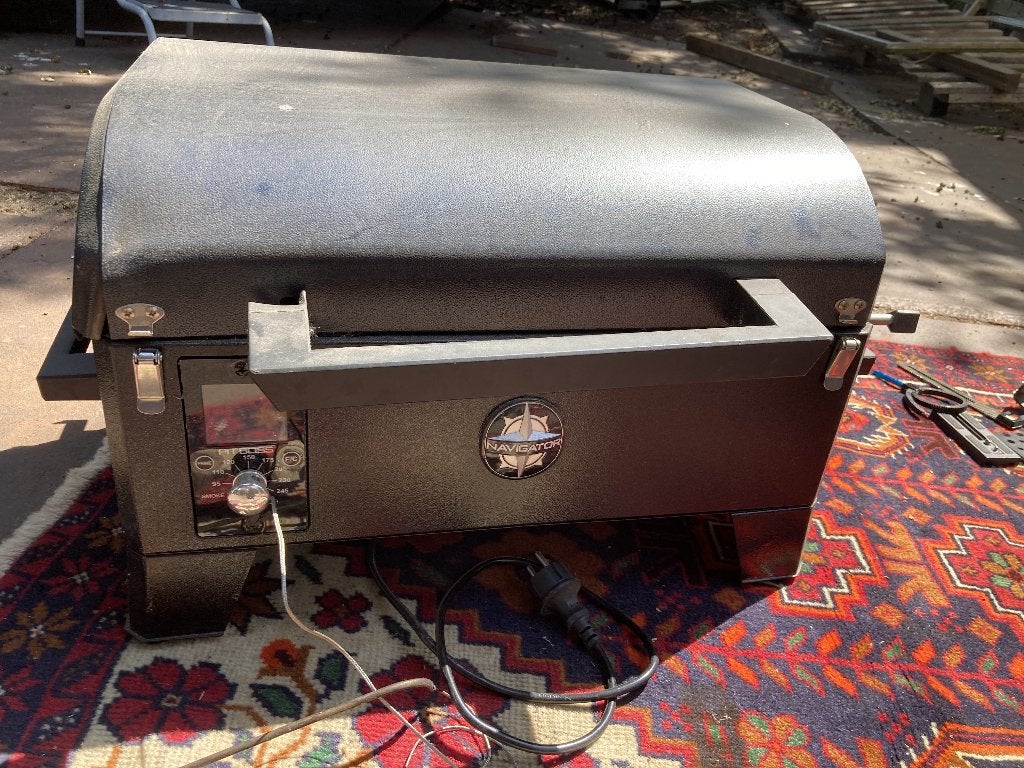 Pit Boss Navigator Pellet BBQ / Smoker, Tuin en Terras, Houtskoolbarbecues, Ophalen, Gebruikt, Pit Boss, Met accessoires
