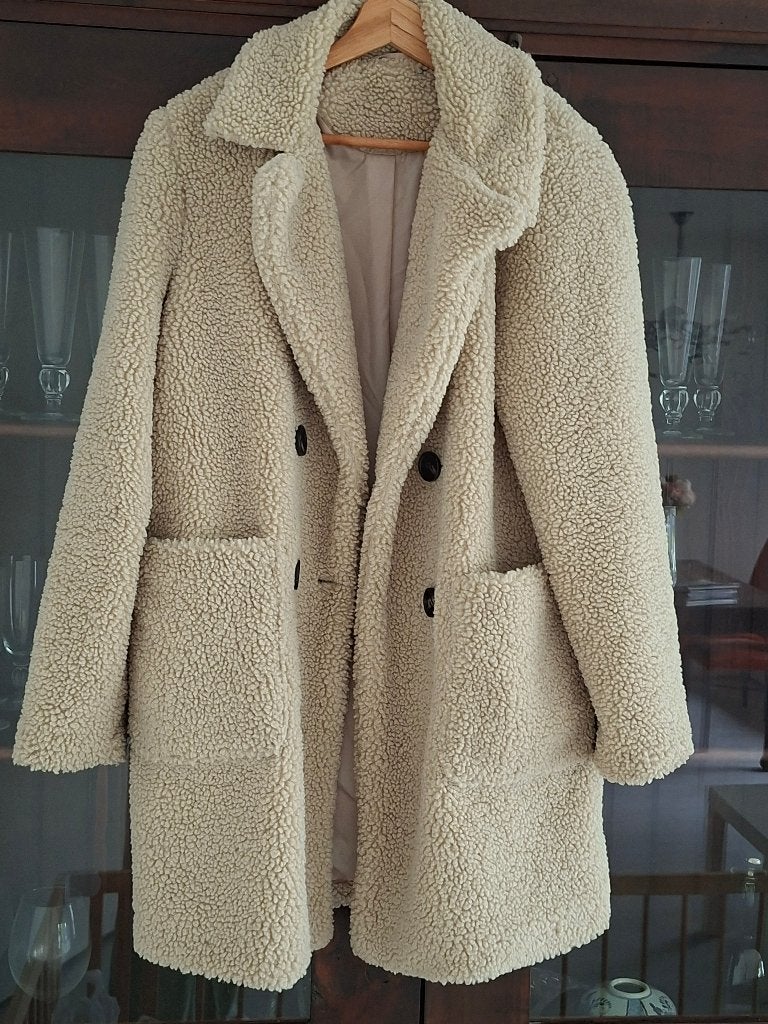 Teddy jas, Maat 38/40 (M), Beige, Ophalen of Verzenden, Pull & Bear