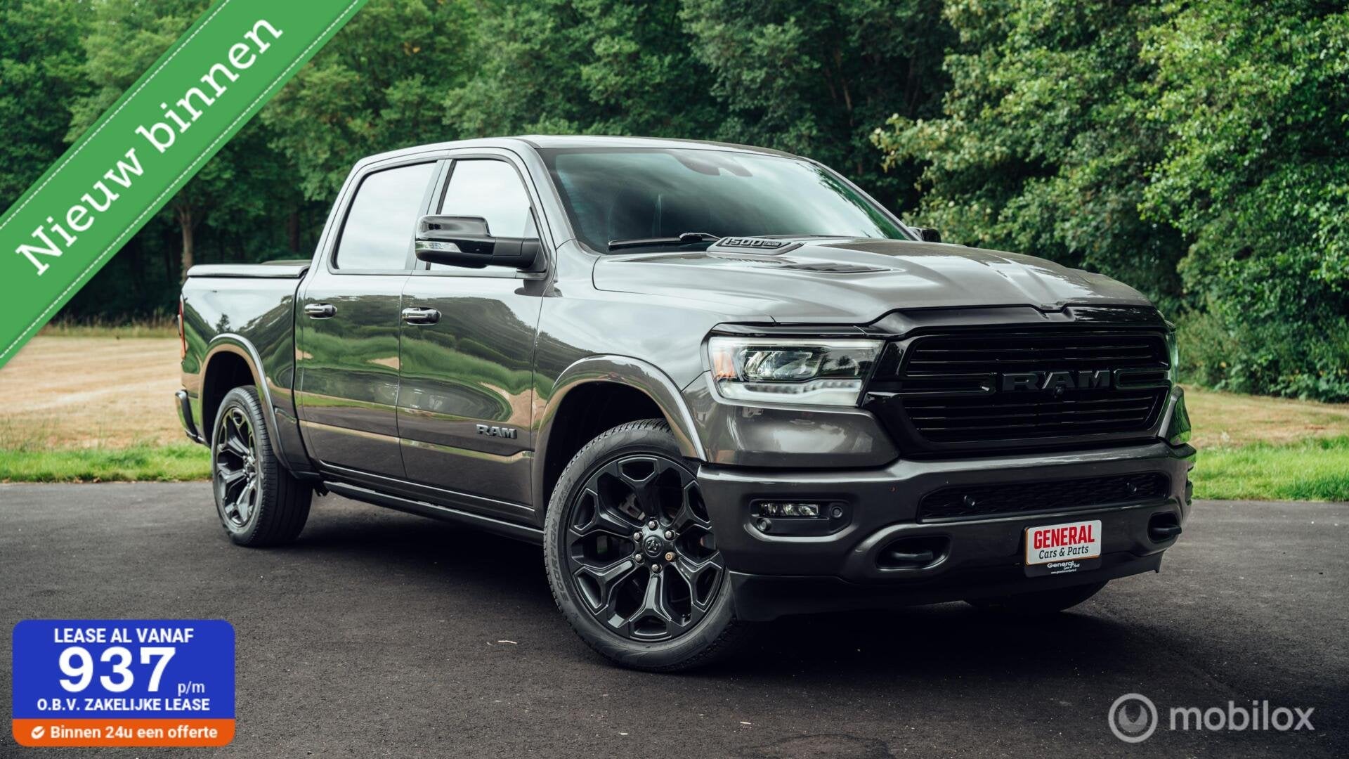 Ram 1500 Laramie Night Crew Cab 4x4, Automaat, Gebruikt, Leder, Vierwielaandrijving