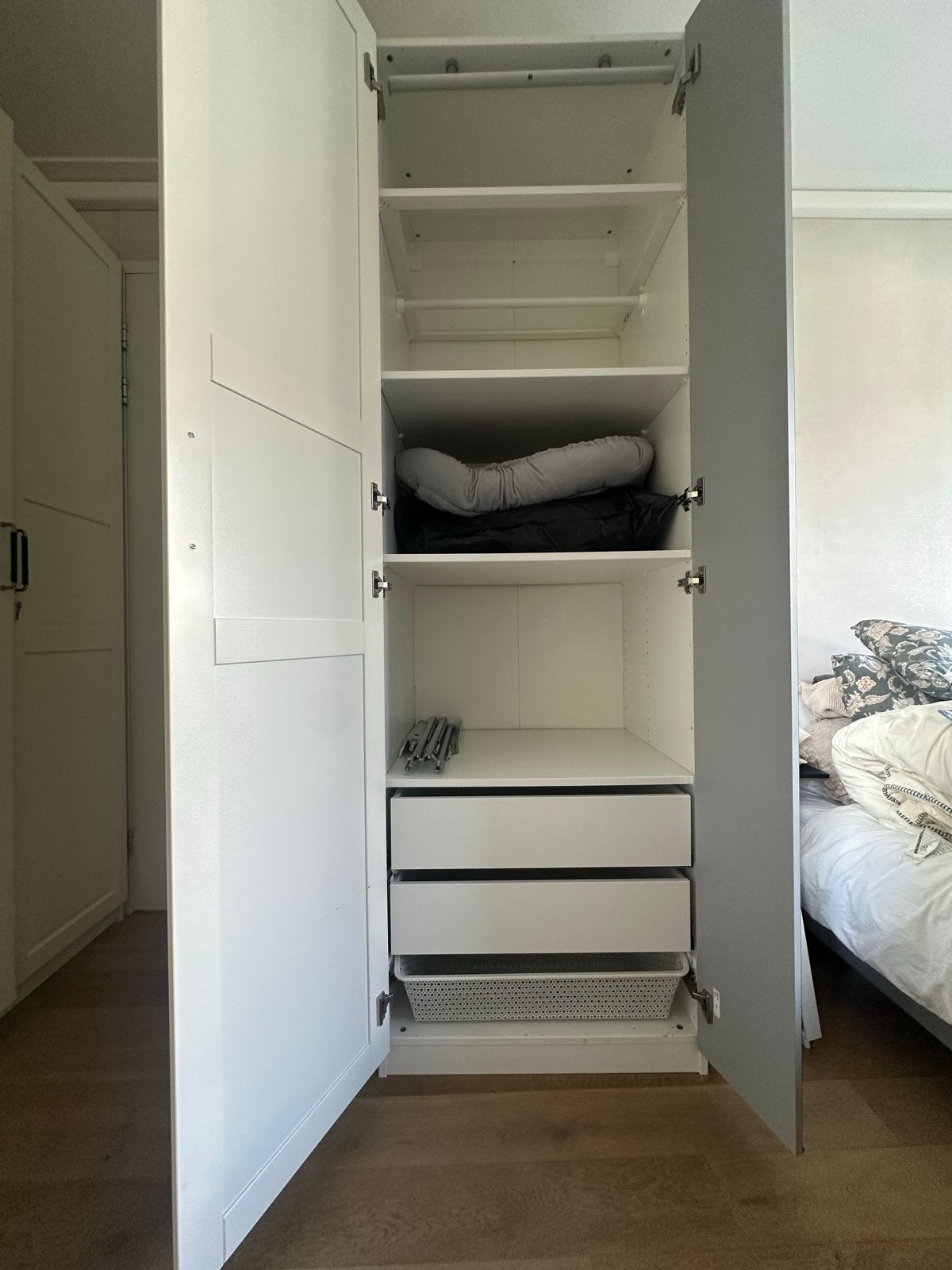 IKEA Pax kast met spiegeldeur en lades - Zo goed als nieuw, Ophalen, 200 cm of meer, 50 tot 100 cm, Zo goed als nieuw