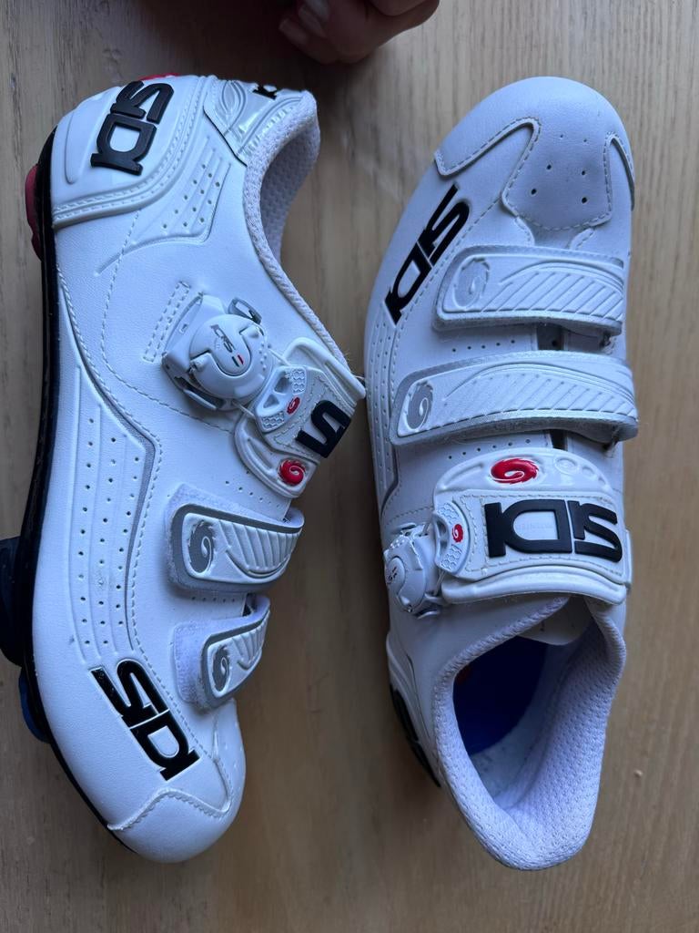 Sidi Carbon damesschoen Wit Maat 42 (valt als 40), Sport en Fitness, Wielrennen, Ophalen of Verzenden, Gebruikt, Kleding