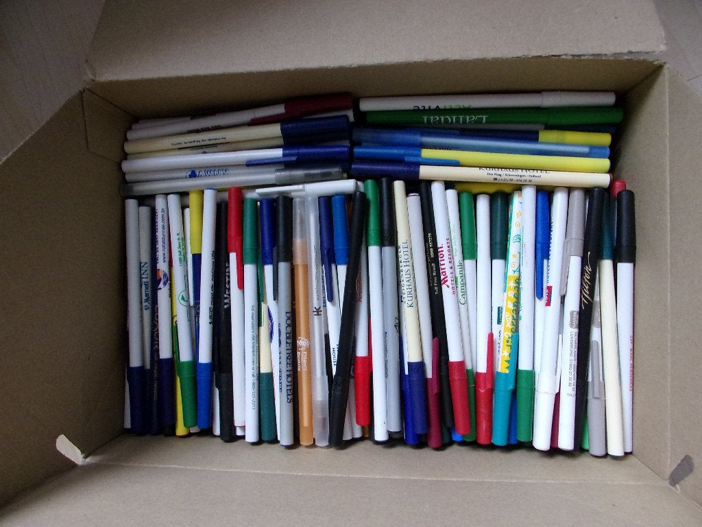 Ruim 330 BIC Reclamepennen, Balpen, Ophalen of Verzenden, Zo goed als nieuw, Toppoint of Bic