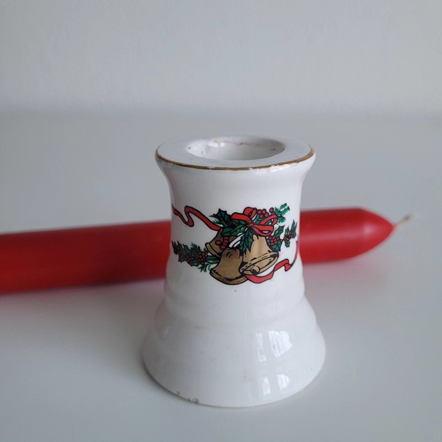 Vintage kaarshouder kerst, Diversen, Kerst, Ophalen of Verzenden