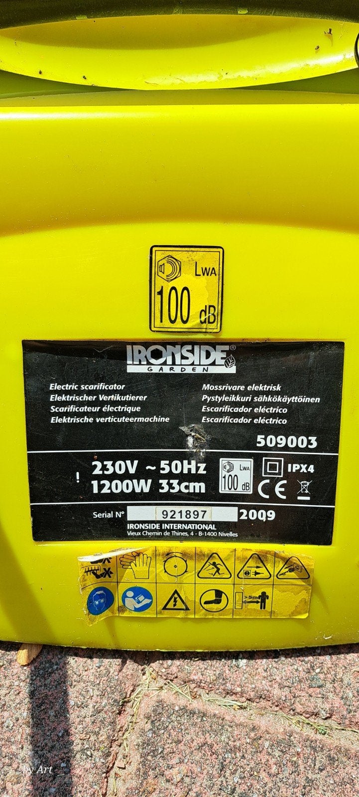 Ironside Garden Elektrische Verticuteermachine 1200W 33cm, Ophalen