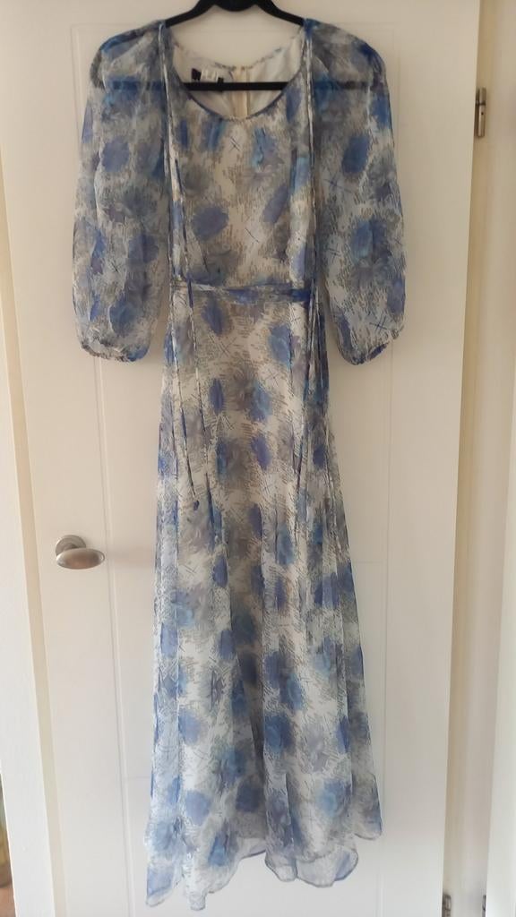 Mohr Kleider Maxi Jurk - Blauw Bloemenpatroon, Kleding | Dames, Maat 38/40 (M), Mohr Kleider, Gedragen, Onder de knie