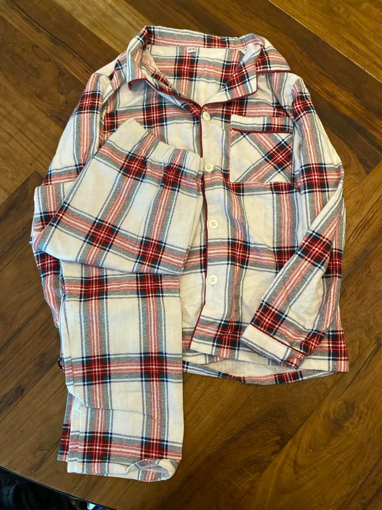 Geruite pyjama maat 134/140, Ophalen of Verzenden, Zo goed als nieuw, Maat 34 (XS) of kleiner