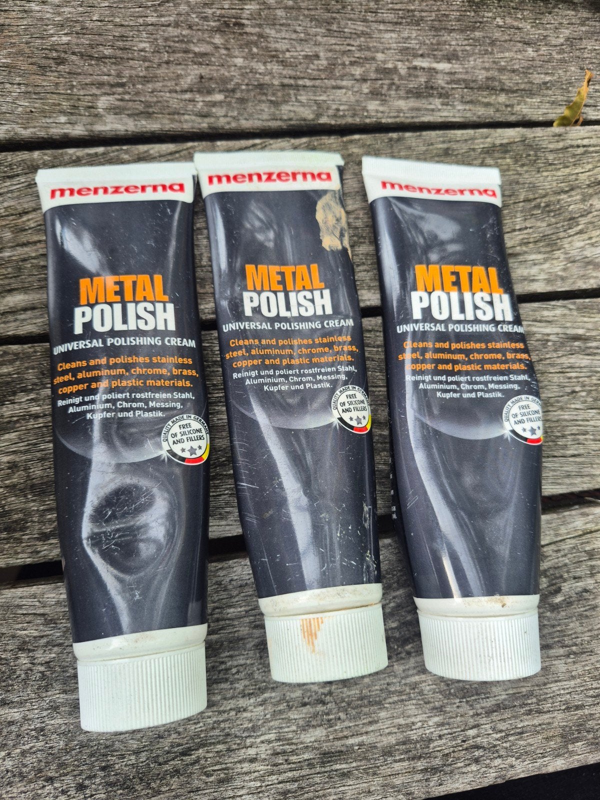Polijstset: Menzerna pasta, polijstschijven en metal polish, Ophalen of Verzenden, Gebruikt