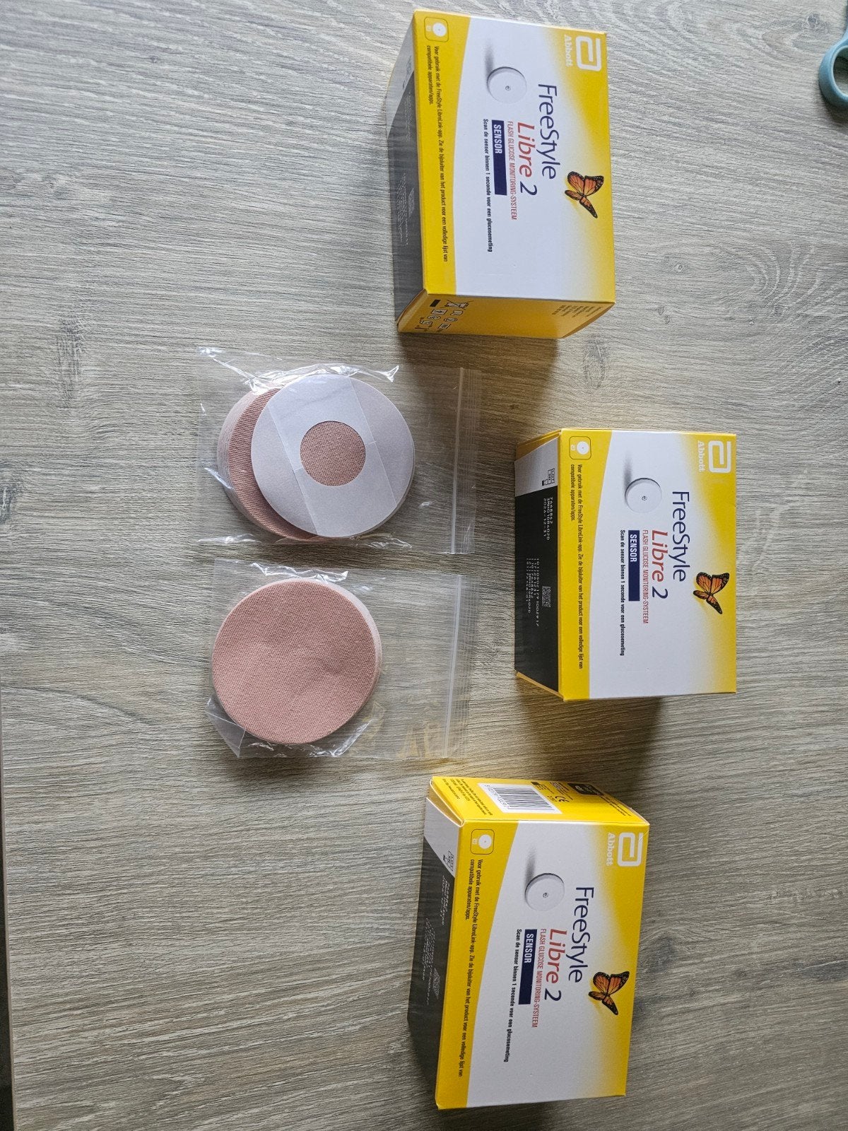 Nieuwe FreeStyle Libre 2 Sensoren + Pleisters, Ophalen of Verzenden, Nieuw