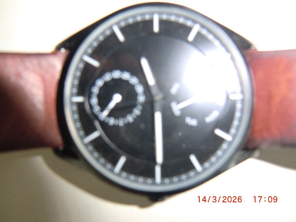 SKAGEN Deense harloge 100% goed., Polshorloge, Ophalen, Overige merken, Leer