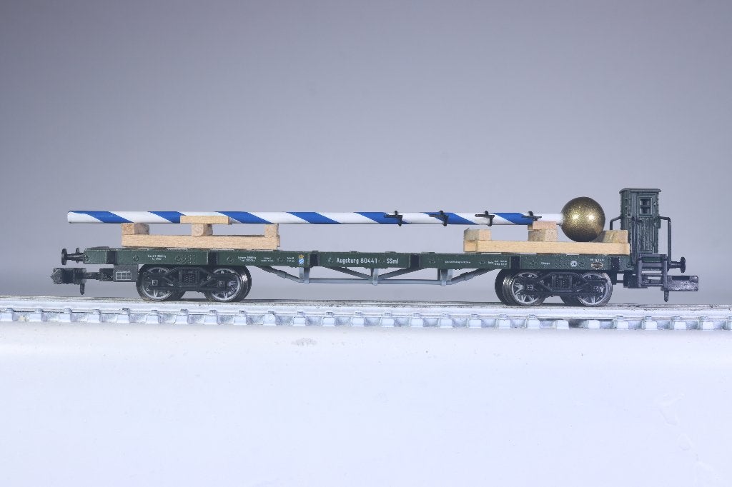 Platformwagon type SSml, spaakwielen, K.Bay.Sts.B., Gelijkstroom, Trix, Ophalen of Verzenden, Nieuw