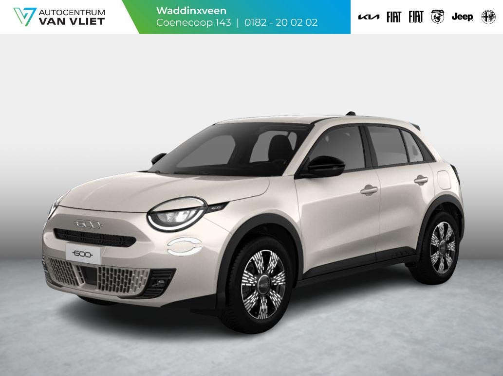 Fiat 600 1.2 Hybrid 145pk Urban | Airco | Cruise | Apple Car, Auto's, Stof, Gebruikt, 1199 cc, 620 kg