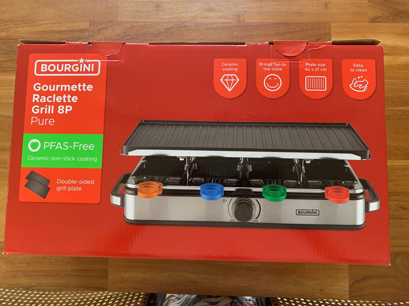 Gourmet Raclette Grill 8pers, Ophalen of Verzenden, Nieuw, 8 personen of meer