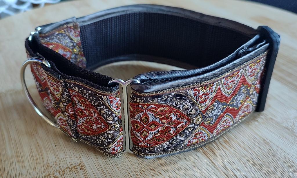 Handgemaakte martingale windhonden halsband 5cm breed, Dieren en Toebehoren, Ophalen of Verzenden, Handgemaakt, Nieuw
