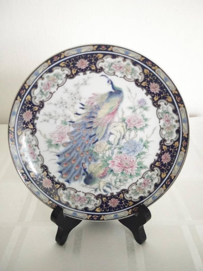 Vintage bord Toyo Pauw jaren 70 Japan, Antiek en Kunst, Ophalen of Verzenden