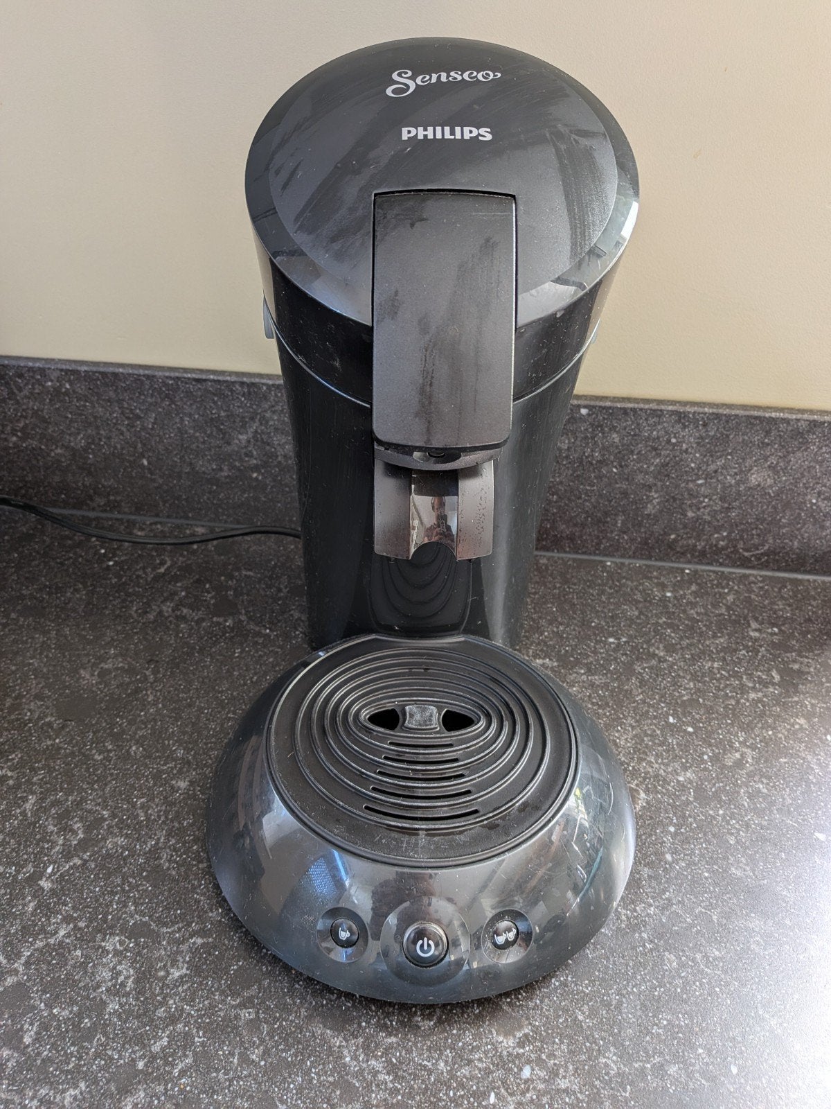 Philips Senseo zwart, Witgoed en Apparatuur, Ophalen, Gebruikt, Koffiemachine, Koffiepads en cups