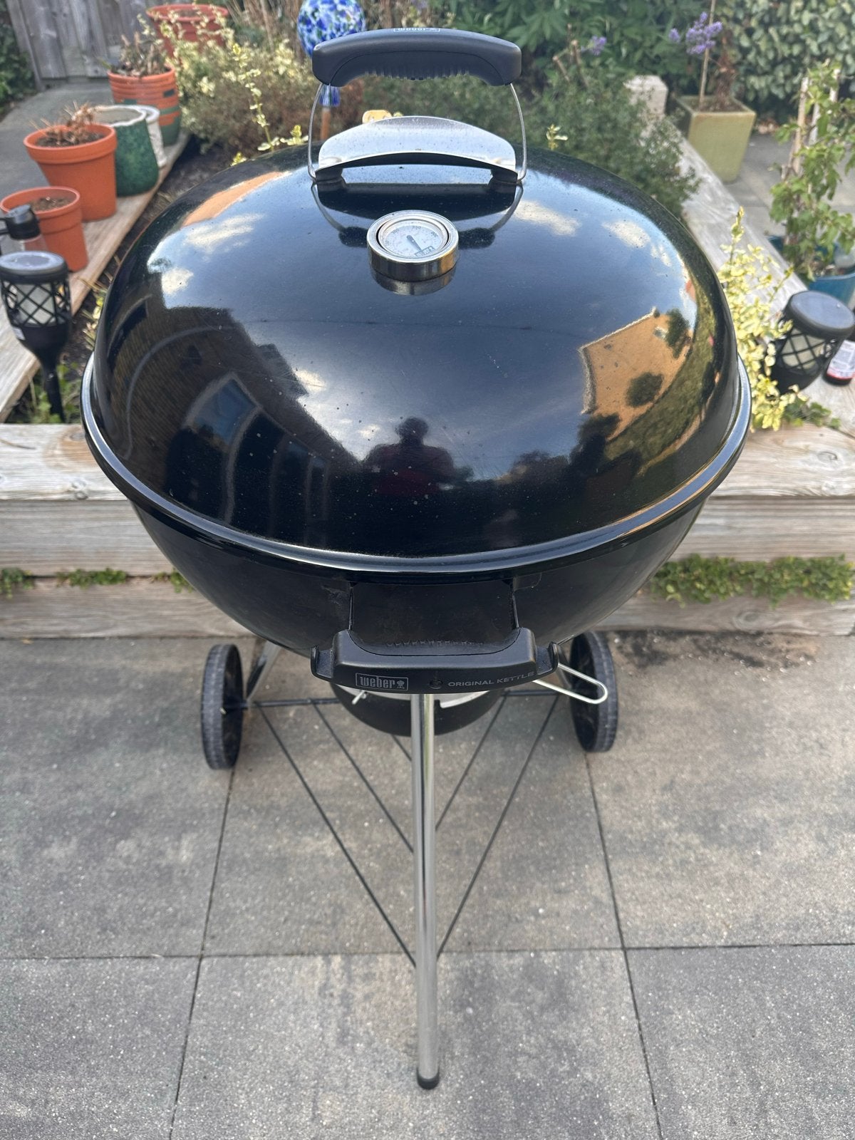 Weber Original Kettle barbecue met hoes, Tuin en Terras, Ophalen, Gebruikt