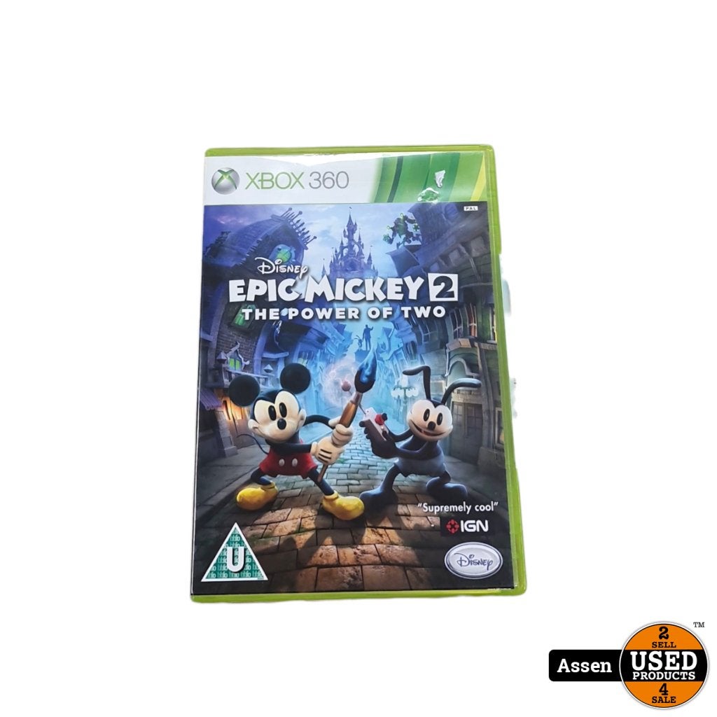 Disney Epic Mickey 2 The Power Of Two Xbox 360 Game, Walt Disney, Gebruikt, Support@waltdisney.com, 500 S. Disneyland Drive
Anaheim, CA 92802
USA