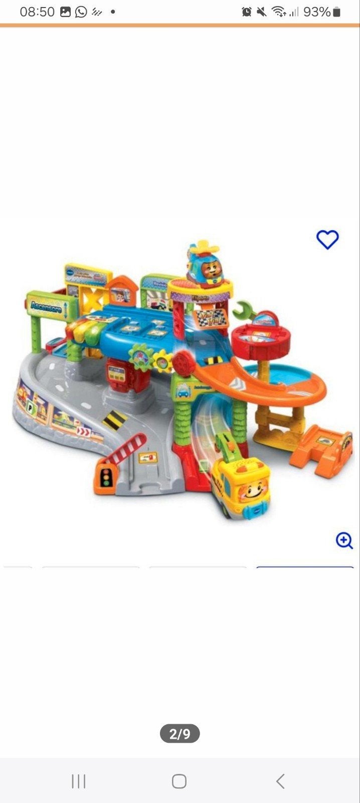 VTech Toet Toet Auto's Garage Speelset, Ophalen of Verzenden, Gebruikt, 6 maanden tot 2 jaar