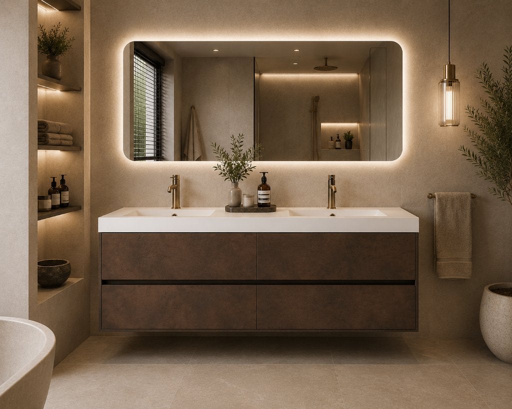 Badmeubel 160 cm Outlet | Brauer nu van €3295 voor €950 NEW!, Ophalen, 150 tot 200 cm, Nieuw, Minder dan 100 cm