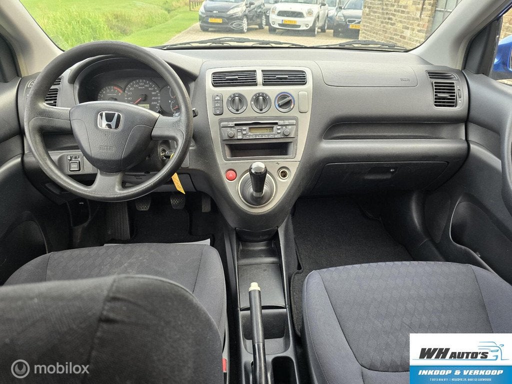 Honda Civic 1.4i Yumé Rijdt goed, Auto's, Voorwielaandrijving, Gebruikt, 4 cilinders, Blauw